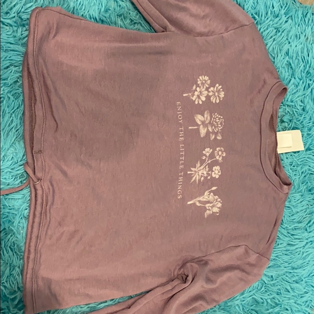 Long sleeved lavender shirt